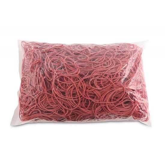 Elastice pentru bani OFFICE Products, 60 mm, 1.5 x 1.5 mm, 60 % cauciuc, 1 Kg, rosu