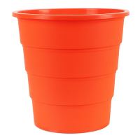 Cos din plastic OFFICE Products, circular, mat, 16 litri, inaltime 31 cm, portocaliu
