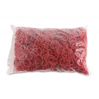 Elastice pentru bani OFFICE Products, diametru 25 mm, 1 Kg, rosu