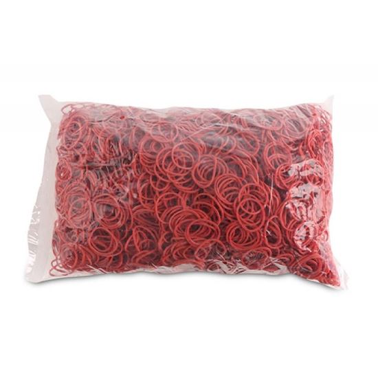 Elastice pentru bani OFFICE Products, diametru 25 mm, 1 Kg, rosu