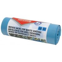 Saci menajeri colecatare selectiva OFFICE Products, 120 litri, rezistenti, LDPE, 10 buc/set, albastru (deseuri hartie)