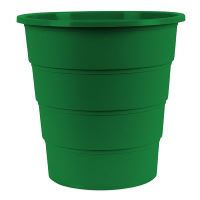 Cos din plastic OFFICE Products, circular, mat, 16 litri, inaltime 31 cm, verde