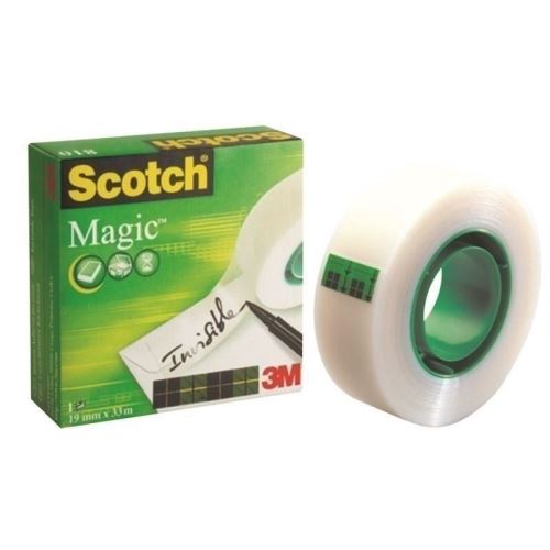 SCOTCH MAGIC TAPE 3M INVISIBLE 19X33, COD 810