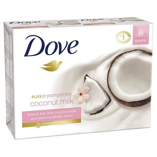 Sapun solid Dove Coconut Milk, 100 gr OVM Paper