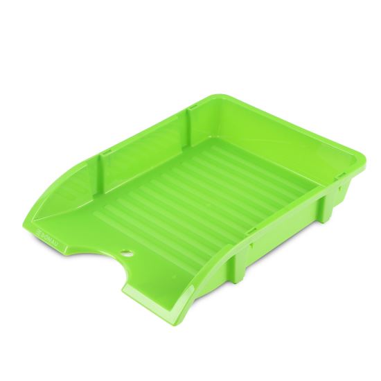 Tavita documente DONAU Flexi, necasanta, din polipropilena, verde deschis neon