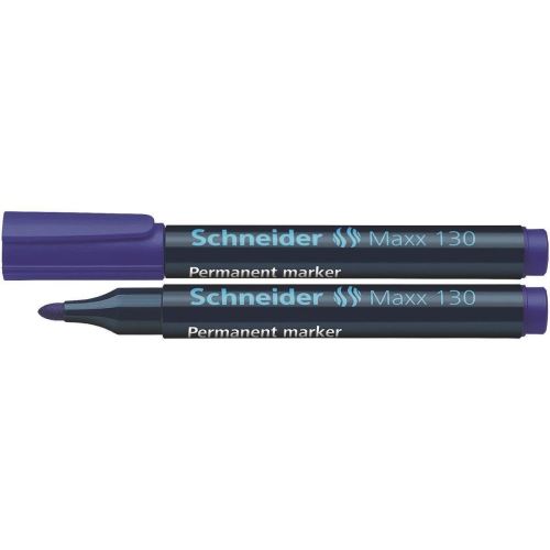 Marker permanent Schneider Maxx 130, scriere de 1 - 3 mm, albastru