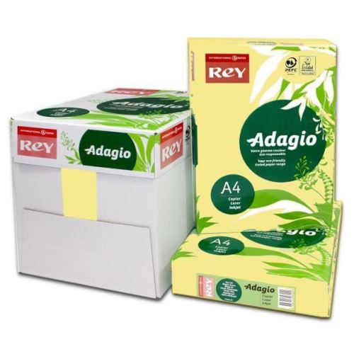 Carton color Adagio, A4, 160 gr, 250 coli/top, galben pal