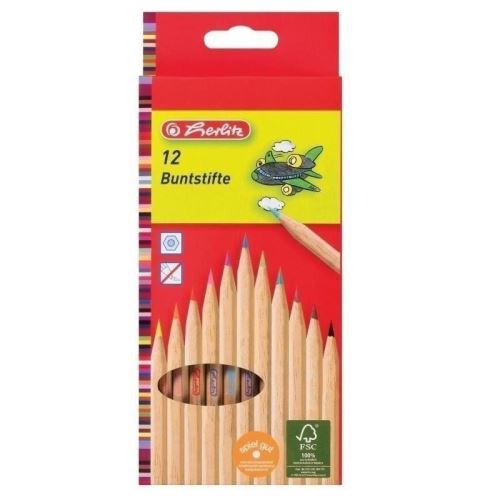 Creioane color Herlitz Natur 12 culori