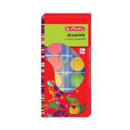 Acuarele Herlitz 12 culori + pensula