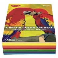 Carton color DACO Mix, A4, 160 gr, 250 coli/top, 10 culori intense