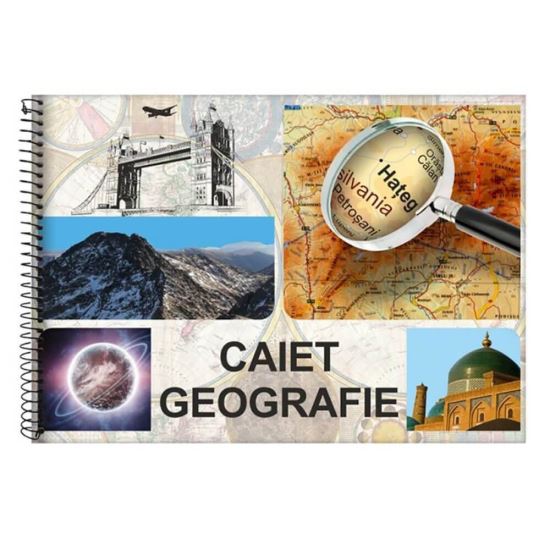 Caiet special Paperland, A4, spiralat, 24 file, geografie/biologie, coperta policromie