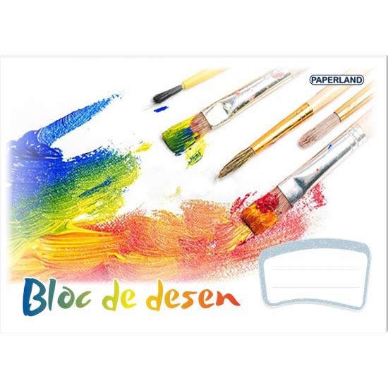 Bloc desen Paperland, A3, 15 file, hartie 140 gr, coperta policromie
