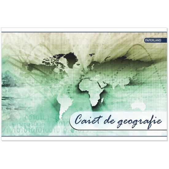 Caiet special Paperland, A4, 24 file, geografie, coperta policromie