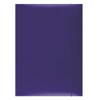 Mapa din carton OFFICE Products, cu elastic vertical, carton 300 gsm, albastru