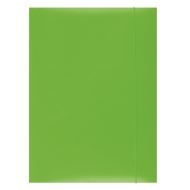 Mapa din carton OFFICE Products, cu elastic vertical, carton 300 gsm, verde