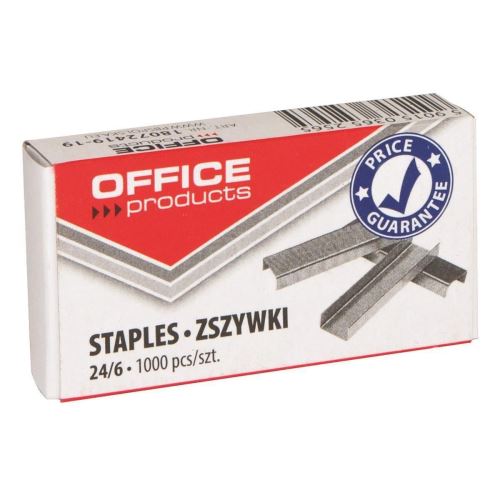 Capse zincate OFFICE Products 24/6, 1000 buc/cutie