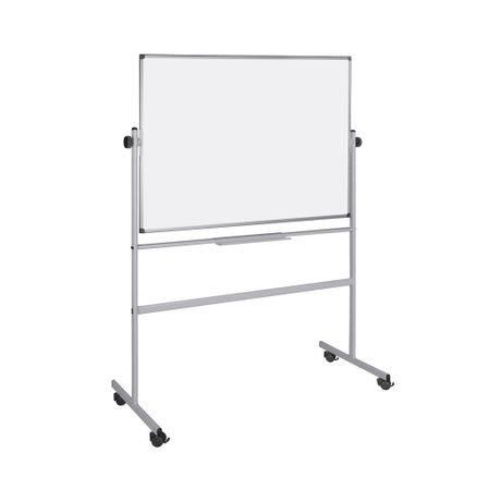 Tabla whiteboard magnetica cu doua fete, mobila, 90 x 120 cm