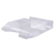 Tavita documente OFFICE Products, plastic lucios, transparent