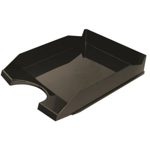 Tavita documente OFFICE Products, plastic lucios, negru