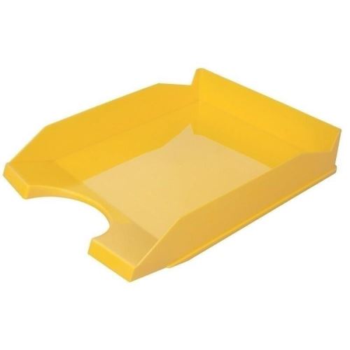 Tavita documente OFFICE Products, plastic lucios, galben
