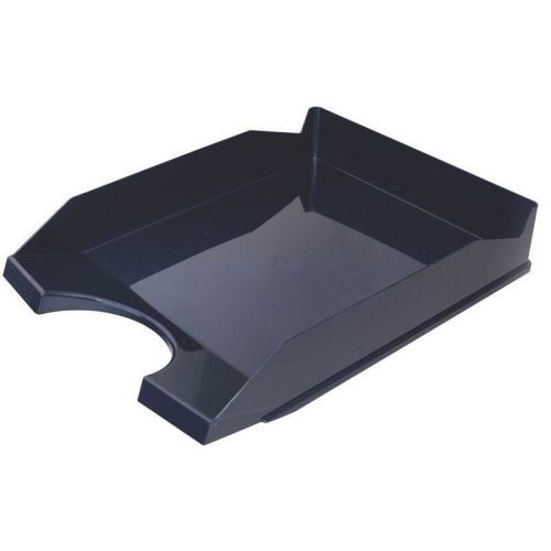 Tavita documente OFFICE Products, plastic lucios, albastru inchis