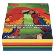 Hartie color DACO Mix, A4, 80 gr, 500 coli/top, 10 culori intense